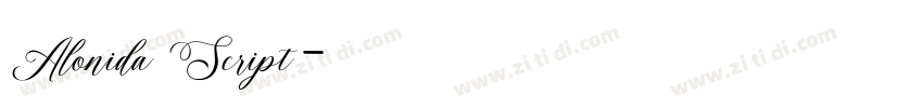 Alonida Script字体转换 Alonida Script字体转换